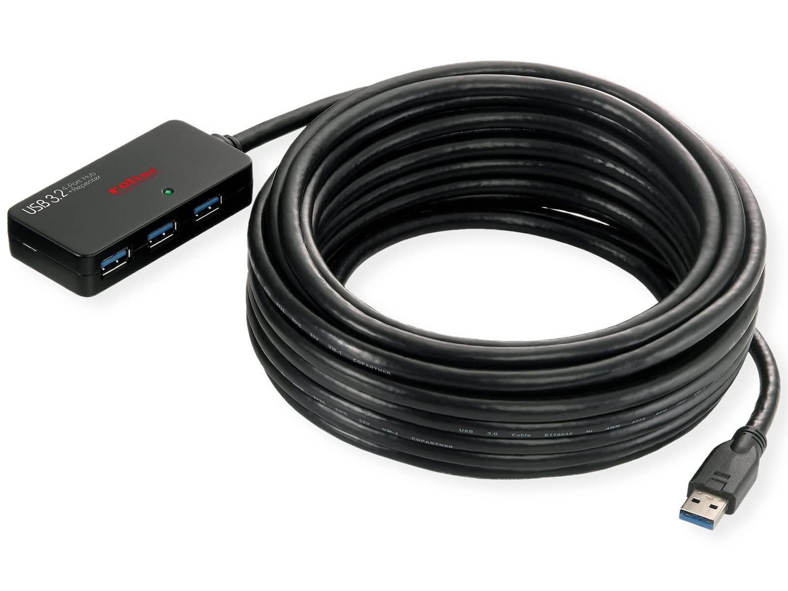 roline-usb-3-2-gen-1-4-port-hub-mit-repeater-schwarz-10-m-12-04-1098
