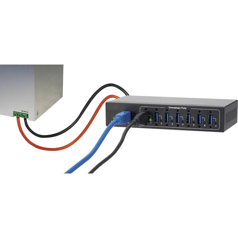 renkforce-7-port-usb-3-0-hub-f-r-industrielle-anwendungen-zur-wandmontage-schwarz