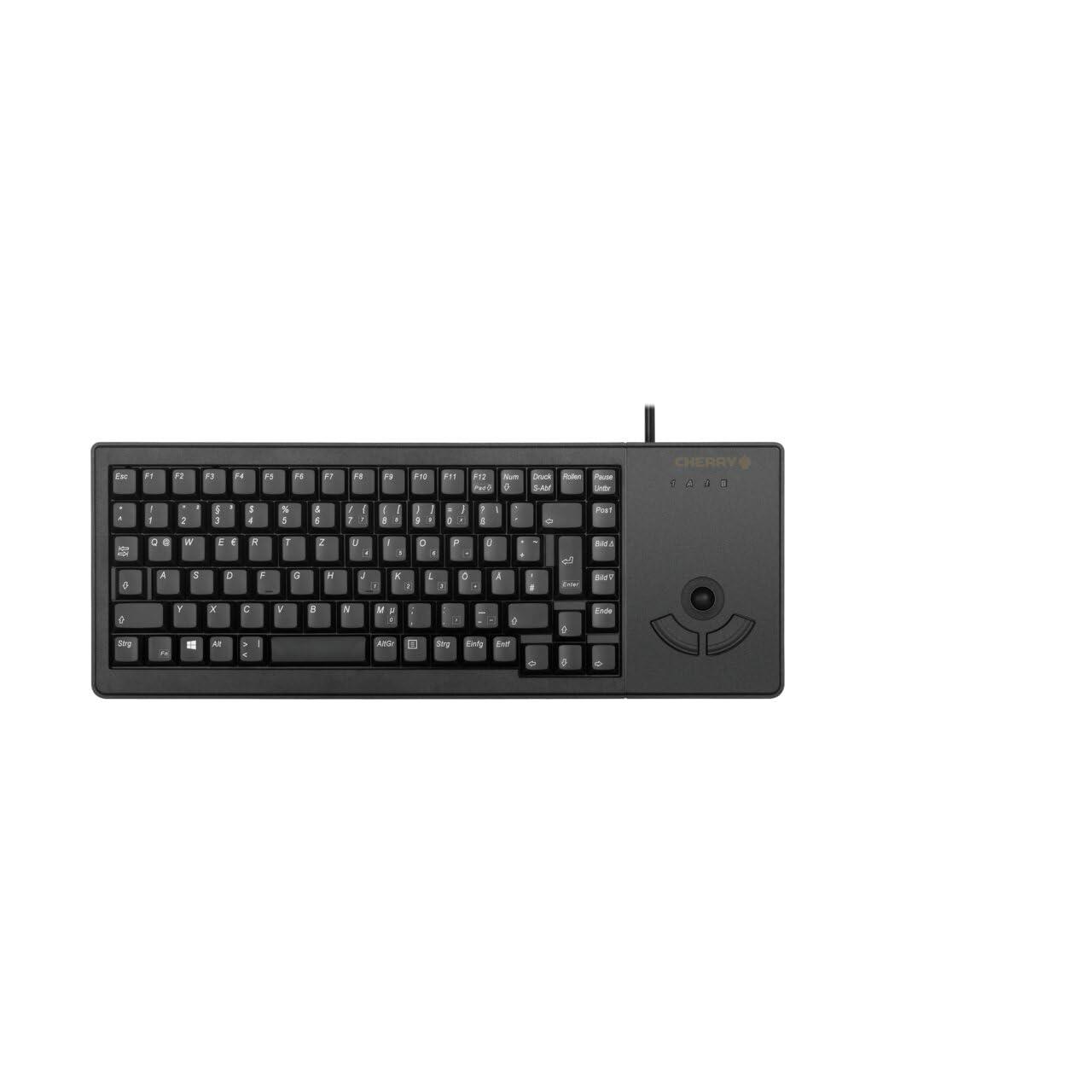 cherry-g84-5400-xs-tastiera-compatta-con-trackball-layout-tedesco-qwertz-con-cavo-connessione-usb-a-interruttori-meccanici-ml-nero