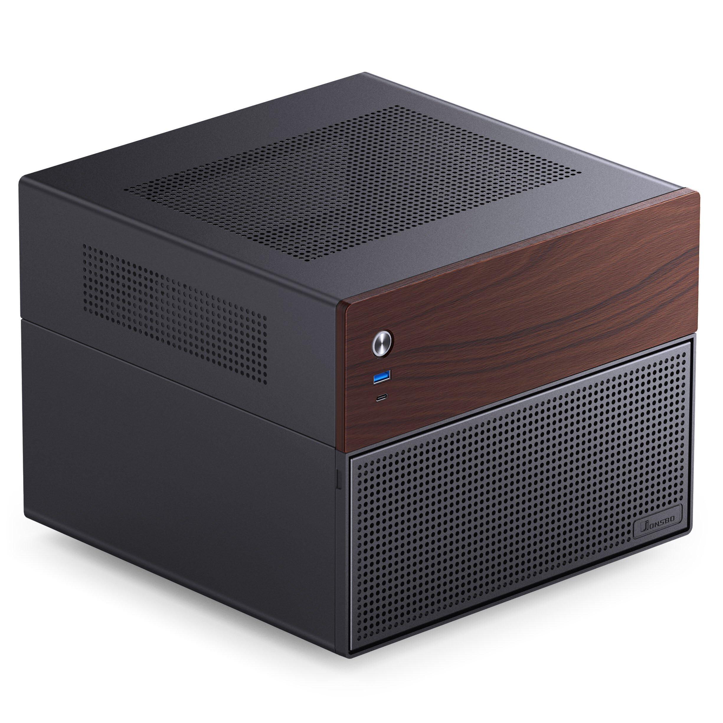 jonsbo-n4-nas-case-nero-case-micro-atx-compatto-per-nas-fai-da-te-spazio-per-6x-hdd-da-3-5-e-2x-da-2-5-4-slot-low-profile-usb-c-e-usb-a-design-in-legno