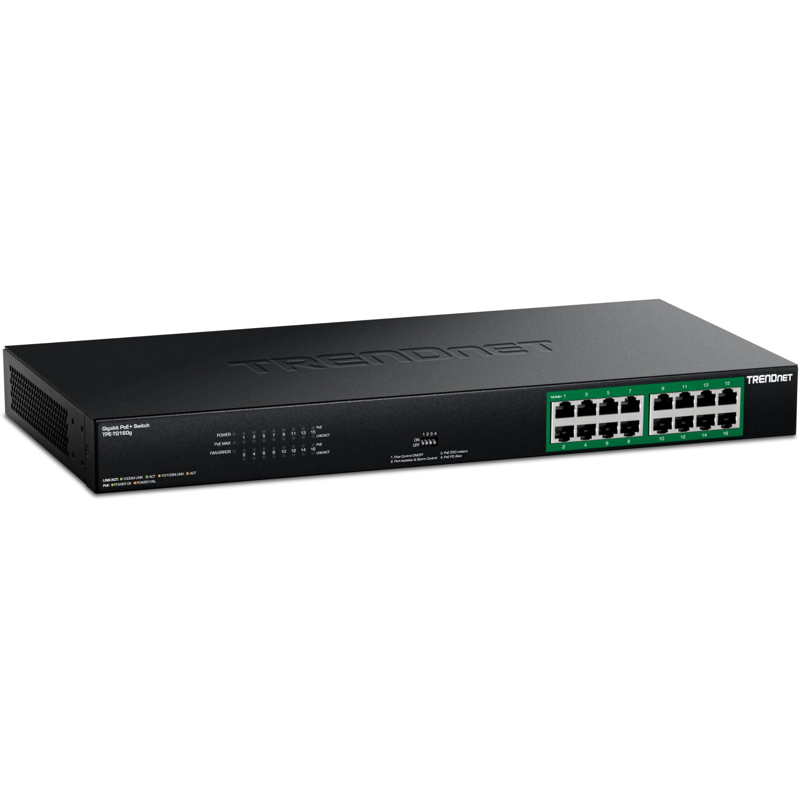 trendnet-tpe-tg160g-switch-gigabit-poe-a-16-porte-16-porte-gigabit-poe-budget-di-potenza-poe-da-246-w-capacita-di-commutazione-di-32-gbps-nero