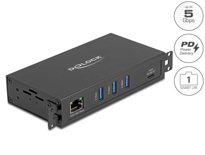 delock-3-port-usb-5-gbps-hub-rj45-gigabit-lan-poe-mit-type-c-host-anschluss-im-64336