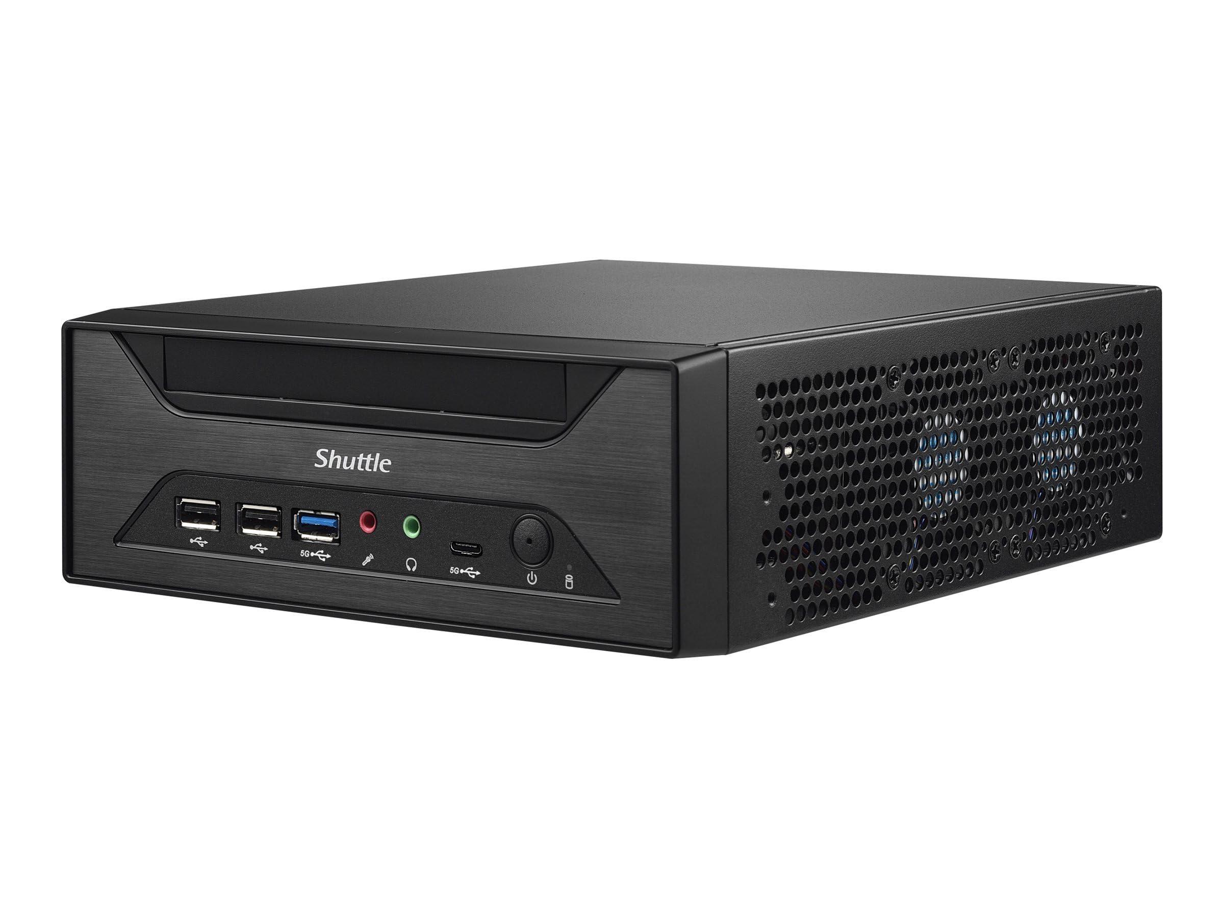 shuttle-xpc-slim-xh610-barebone-slim-pc-lga1700-sockel-intel-h610-keine-cpu-ram-0gb-gige-2-5-gige-schwarz-xh610