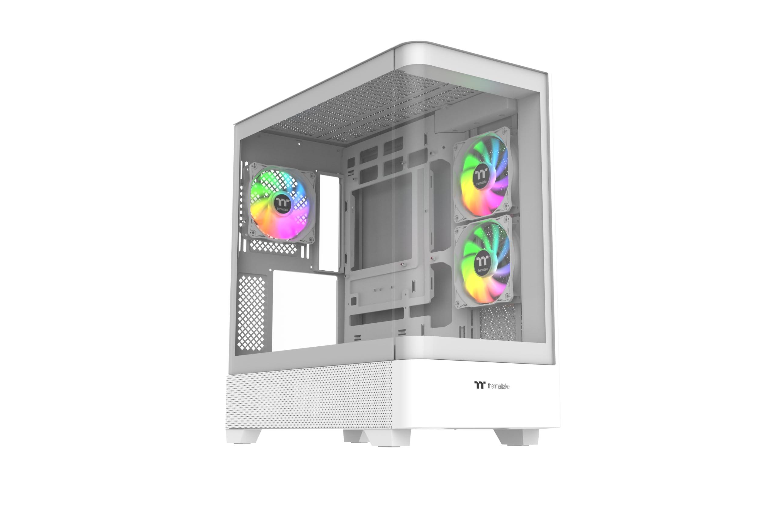 thermaltake-view-290-tg-argb-snow-atx-pc-gehause-showcase-design-tempered-glass-front-argb-lufter-aio-wasserkuhlung-support-sehr-leiser-airflow-hidden-connector-usb-3-0