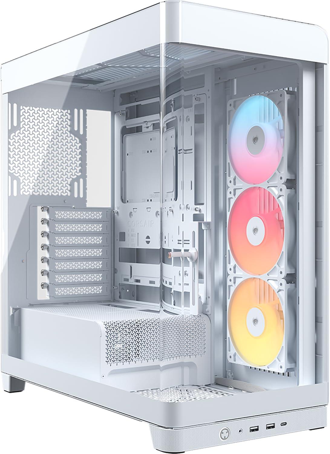 corsair-frame-4500x-rs-r-argb-case-mid-tower-per-pc-con-vetro-panoramico-sistema-di-montaggio-infinirail-adatto-a-due-radiatori-da-360-mm-anti-sag-della-gpu-include-3-ventole-rs120r-bianco