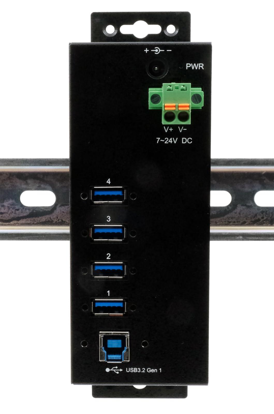 exsys-gmbh-managed-4-port-usb-3-2-gen-1-metall-hub-mit-15kv-esd-berspannungsschutz-a-buchsen-unterst-tzt-3a-pro-port-ex-1505hmvs