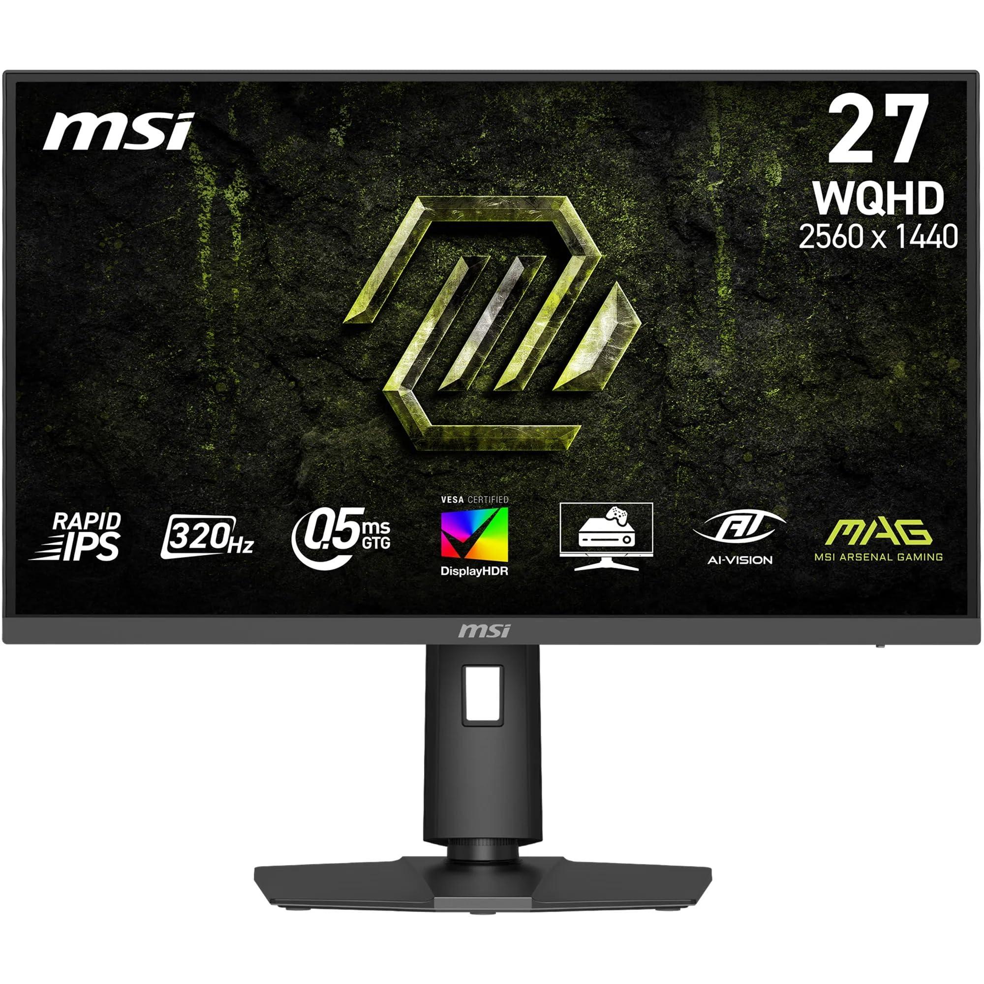 msi-mag-274qpf-x32-27-monitor-gaming-320-hz-0-5-ms-displayhdr-400-g-sync-compatible-amd-freesync-premium-eye-care-ai-vision-hdmi-2-1-dp-1-4a-senza-cornice-montaggio-vesa-nero