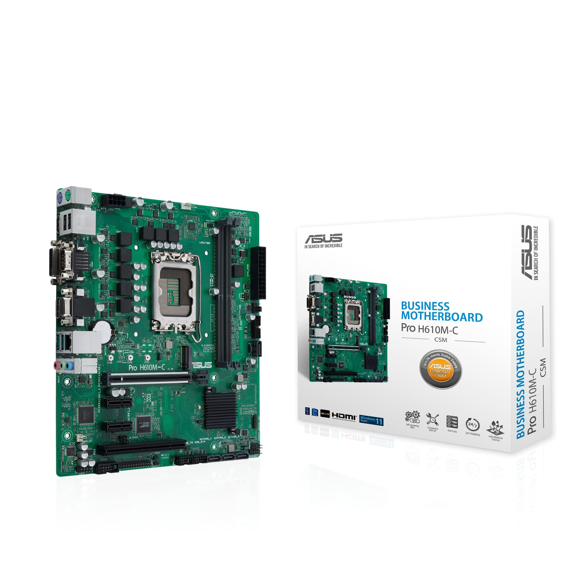 asus-pro-h610m-c-csm-scheda-madre-intel-matx-slot-ddr5-nera