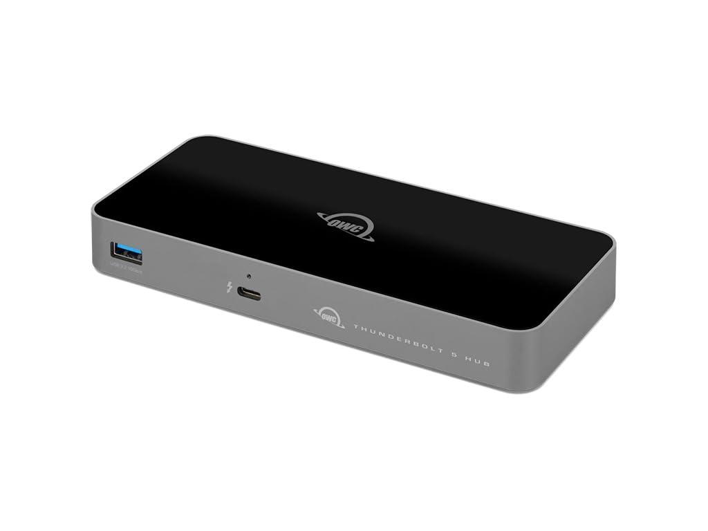 owc-thunderbolt-5-hub-3-porte-thunderbolt-5-usb-a-140w-ricarica-supporto-3-display-8k-120gb-s-compatibile-con-mac-pc-usb4-usb-c