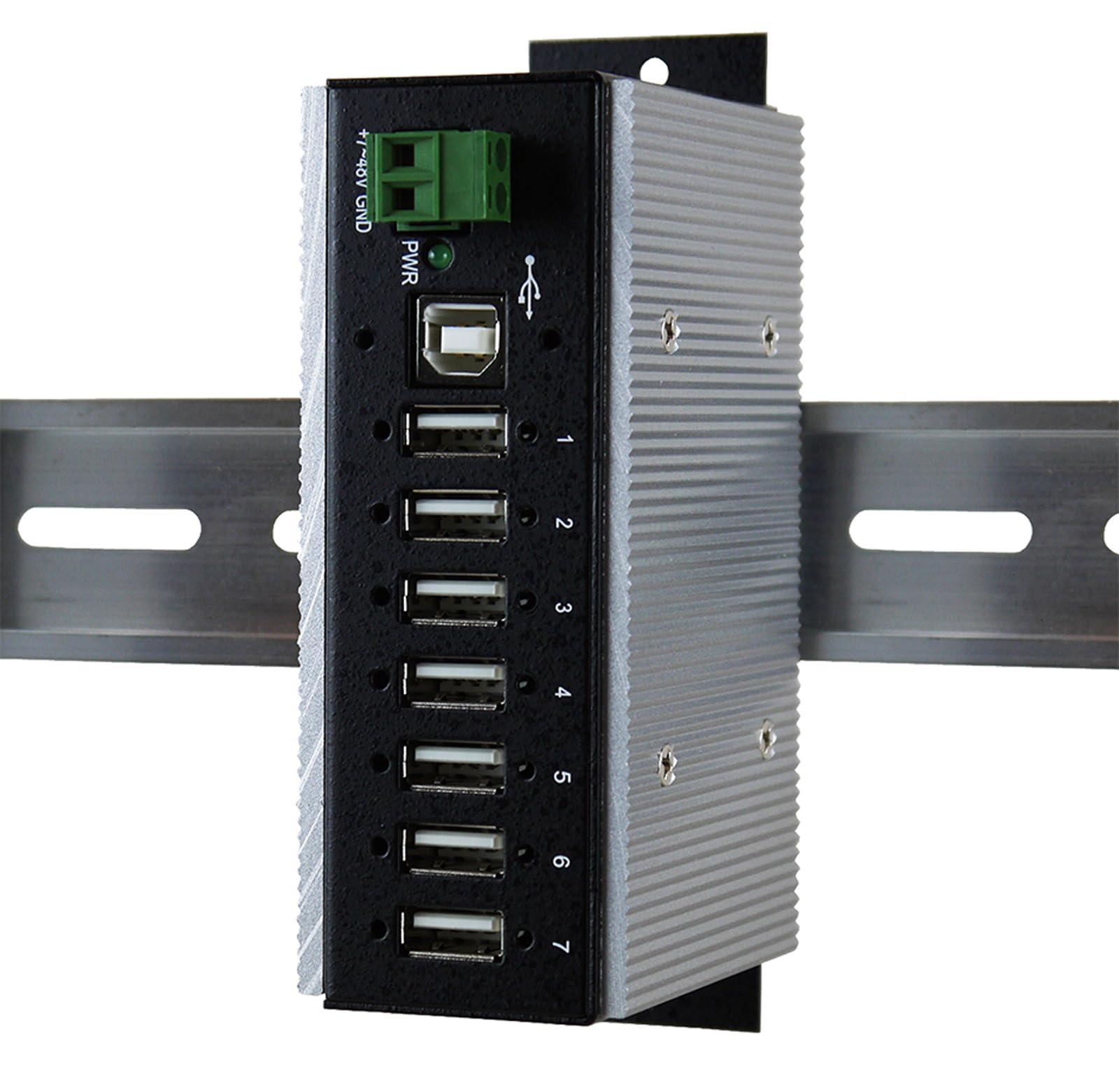 exsys-ex-1177hmvs-wt-7-porte-usb-2-0-hub-15kv-surge-protection-nero