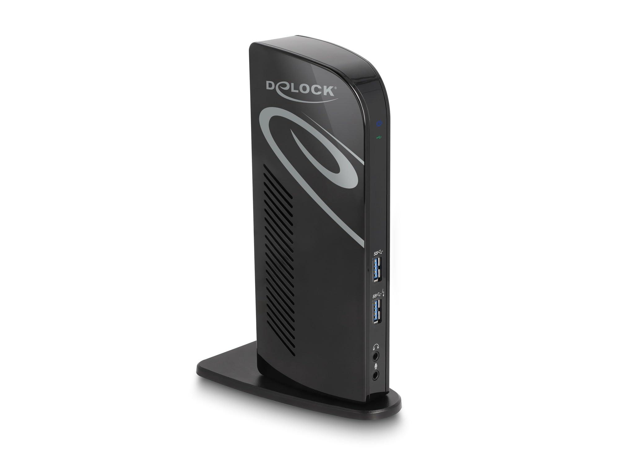 delock-87728-notebook-dockingstation-portreplikator-andocken-usb-3-2-gen-1-3-1-gen-1-type-a-type-c-schwarz-87728