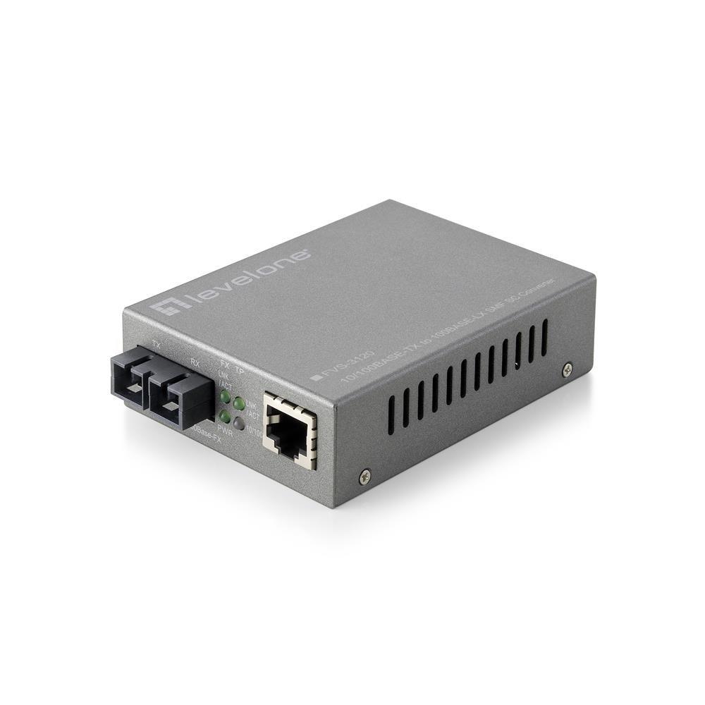 levelone-fvs-3120-convertitore-multimediale-di-rete-100-mbit-s-modalita-singola-grigio