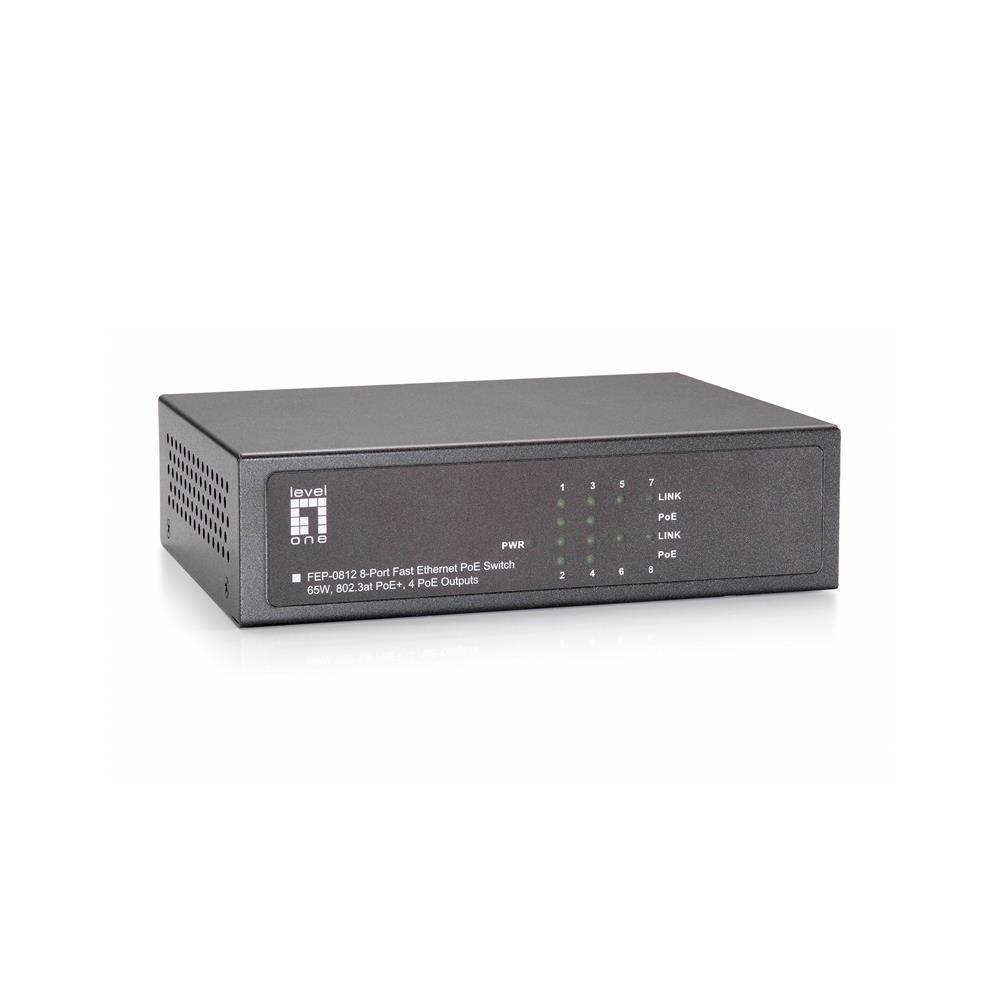 levelone-fep-0812-switch-non-gestito-4-x-10-100-poe