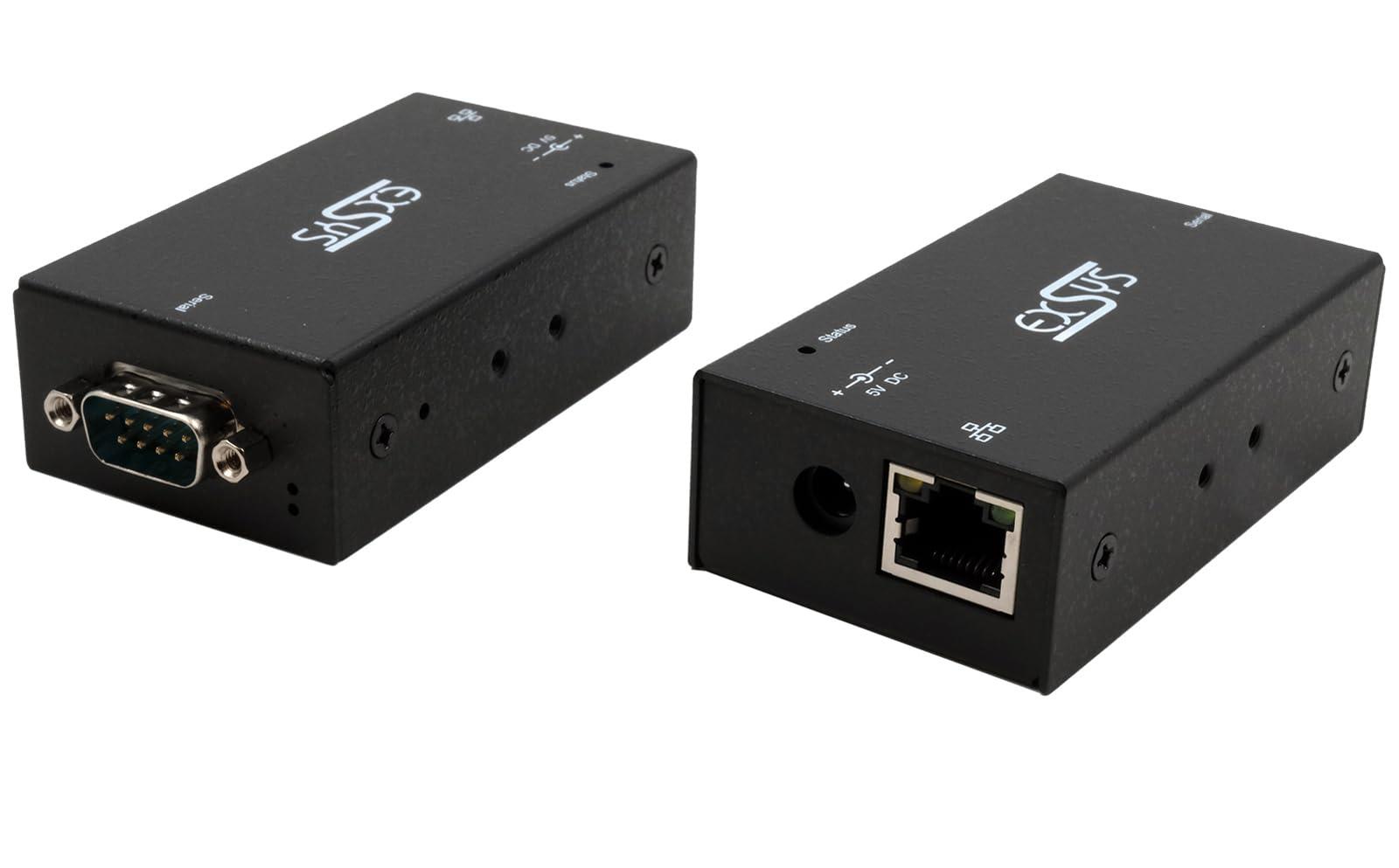exsys-ex-6111-2-1-ethernet-a-1-x-seriale-rs-232-incluso-alimentatore-di-rete
