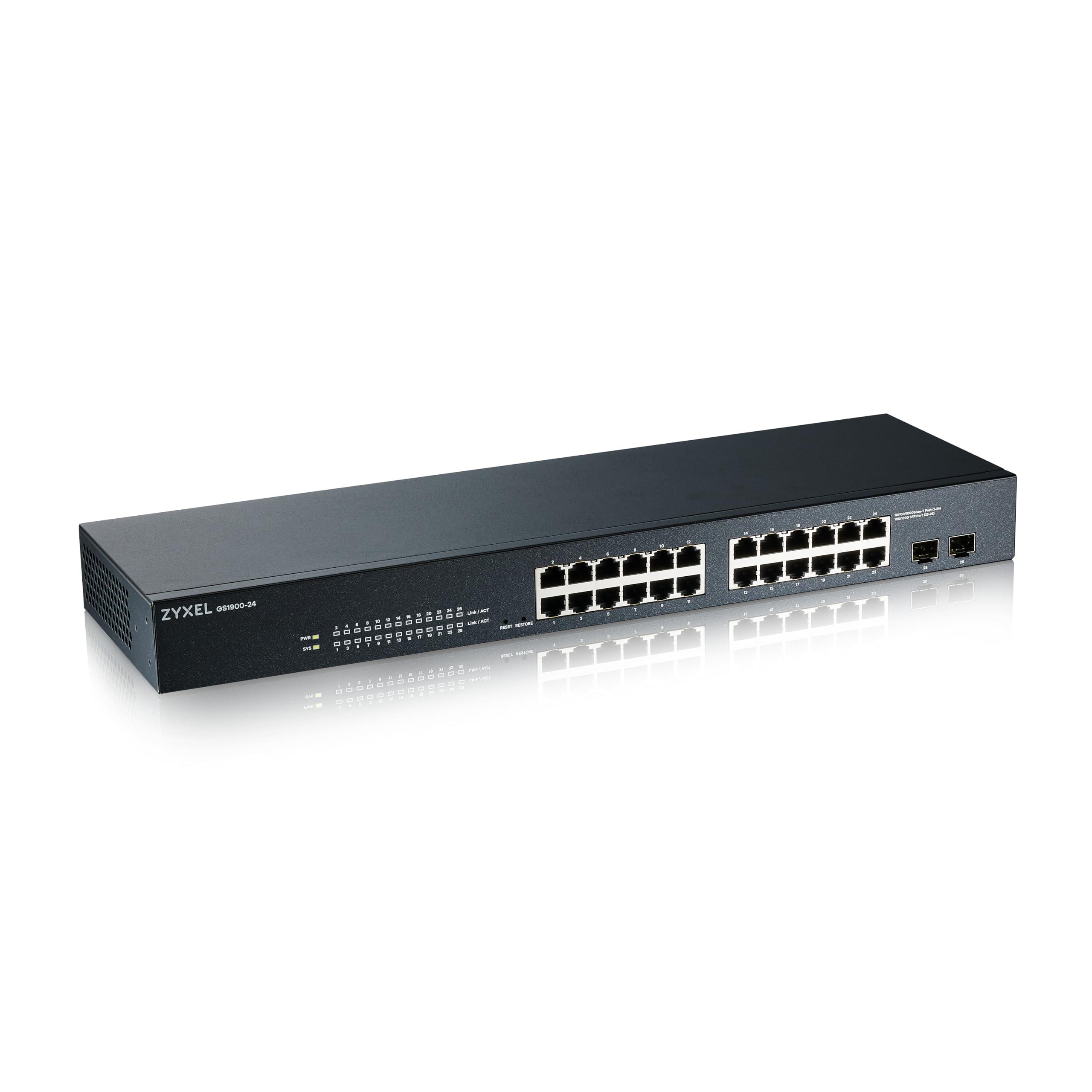 zyxel-gs-1900-24-v2-gestito-l2-gigabit-ethernet-10-100-1000-1u-nero-gs1900-24-v2-24-port-gbe-l2-smart-switch-rackmount-fanless