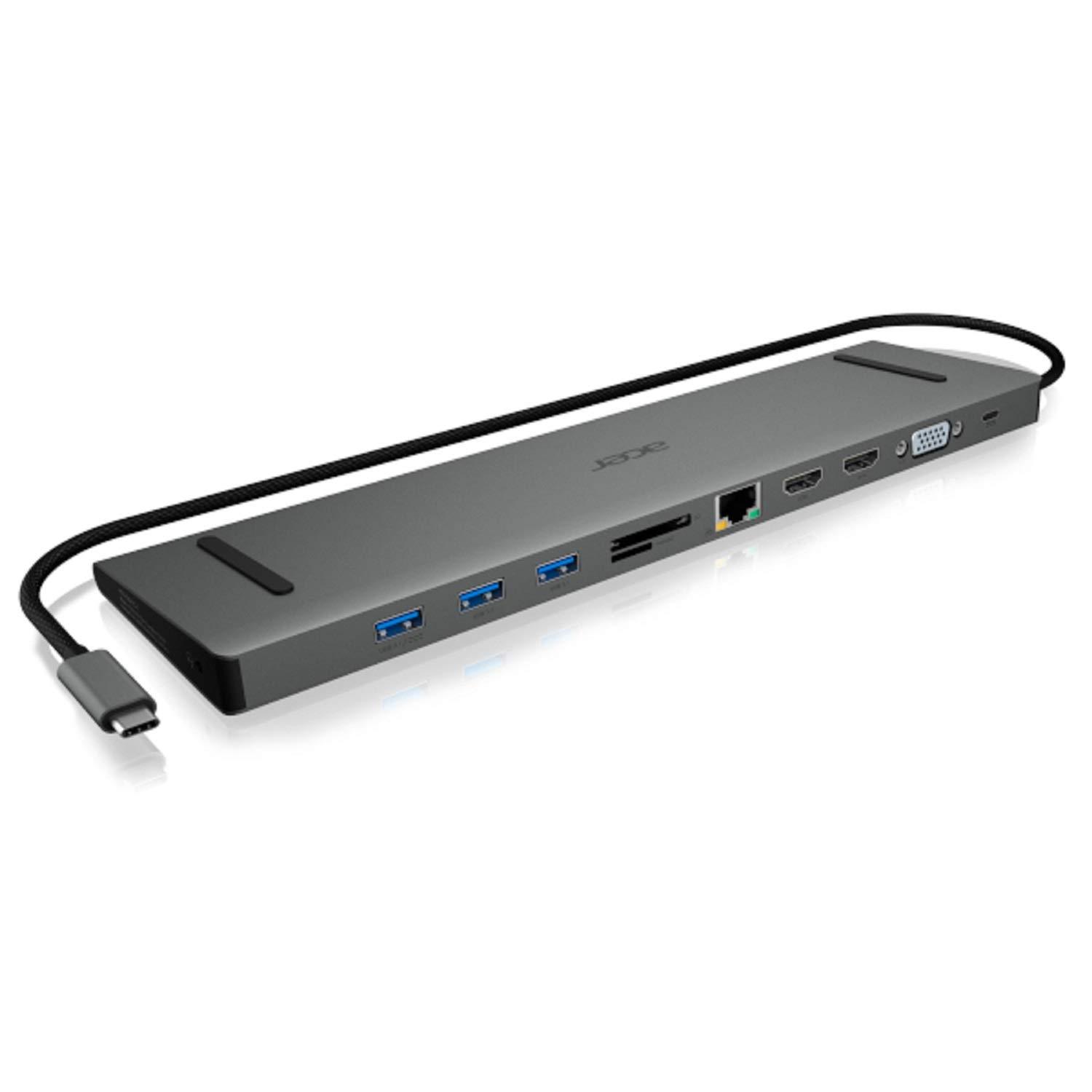 acer-dock-usb-type-c-usb-type-c-a-3-x-usb-3-0-2-x-hdmi-usb-type-c-pd-vga-rj45-sd-e-micro-sd-grigio
